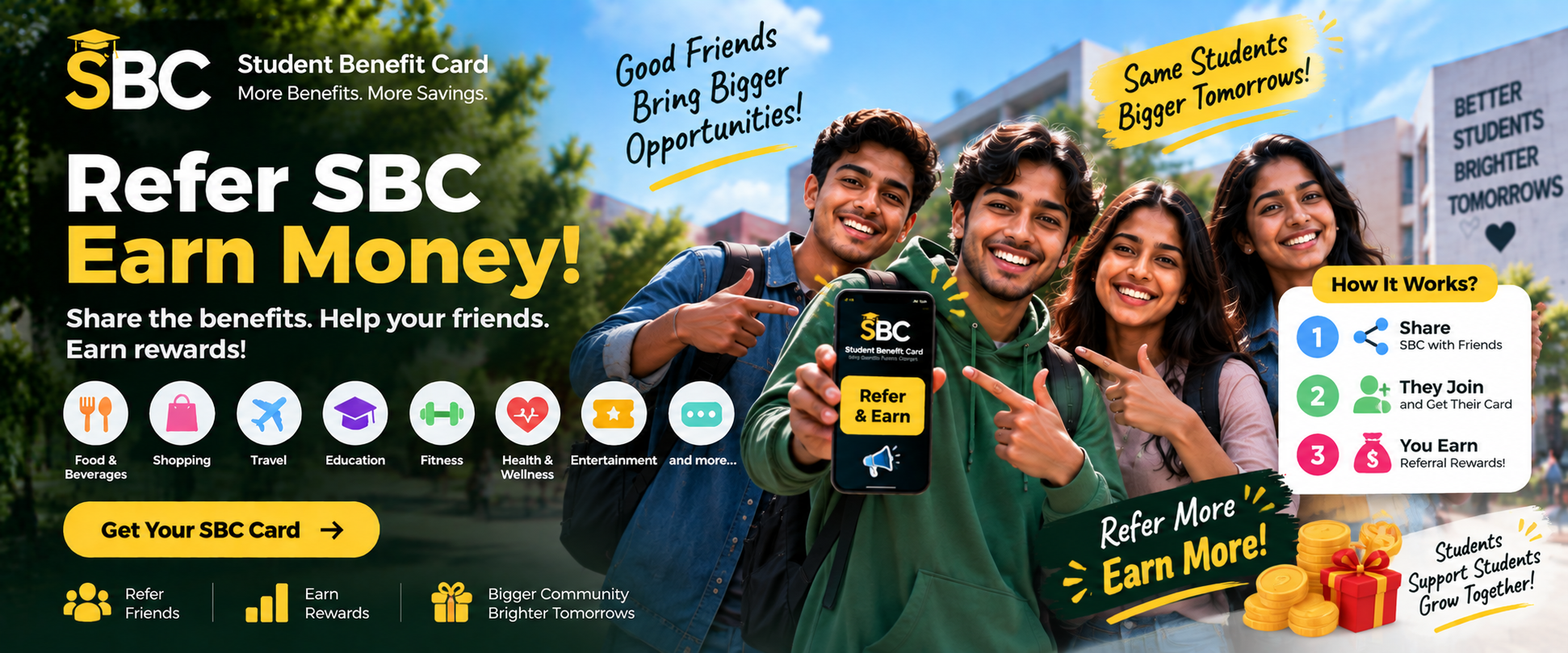 Big Discounts Just for You! - Student Benefit Card
